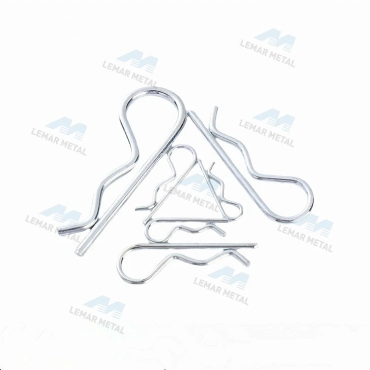R shaped cotter pin